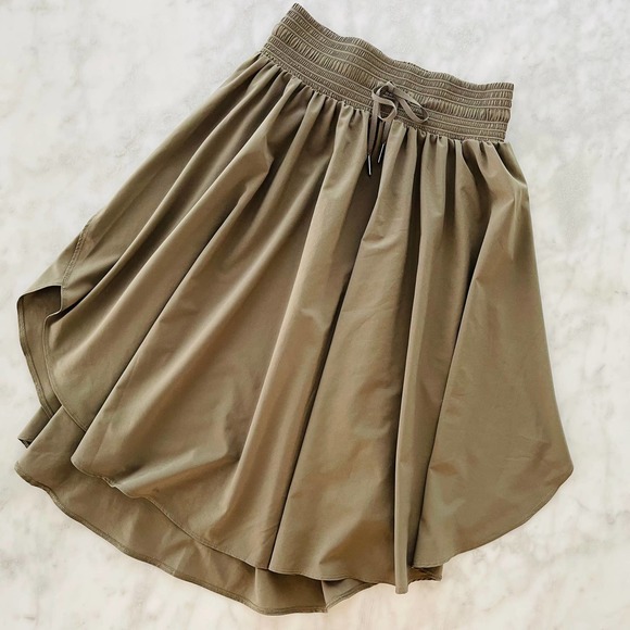 lululemon athletica Dresses & Skirts - Lululemon The Everyday Skirt Sage Green 4 Casual Summer Midi Full Swing Hi-Rise